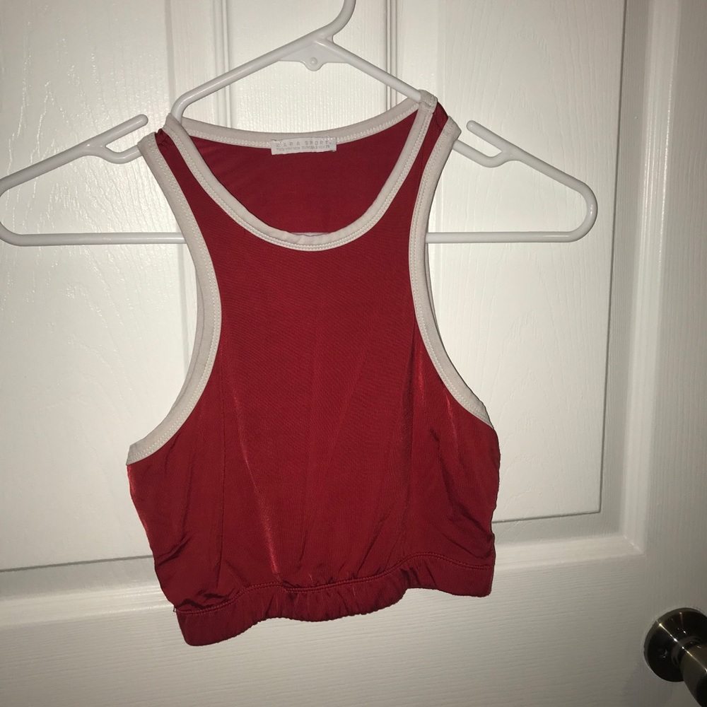 Zara sport crop top